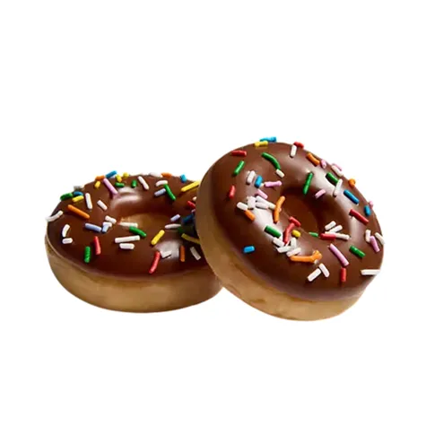 Krispy Kreme Mini Chocolate Iced Doughnut with Sprinkles