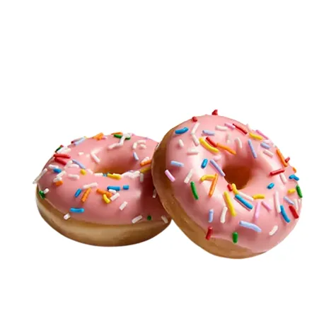 Krispy Kreme Mini Strawberry Iced Doughnut with Sprinkles