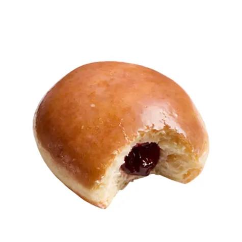 Krispy Kreme Original Glazed Raspberry Filled Doughnut
