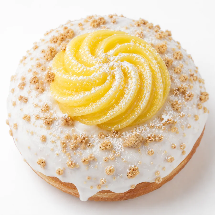 Krispy Kreme Lemon Bar Doughnut